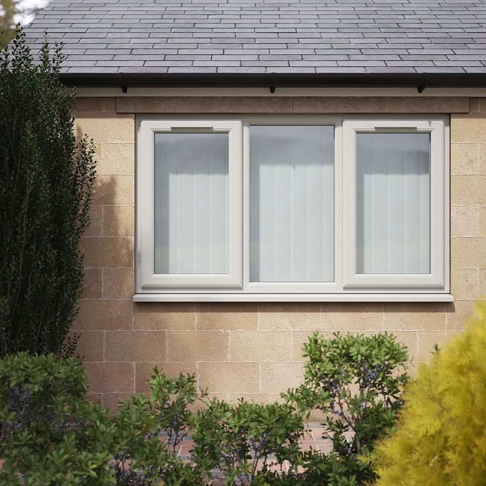 Crystal Agate and White LH and RH Side Hung Fixed Centre Clear Triple Glazed Window 1770 x 965mm Image 5