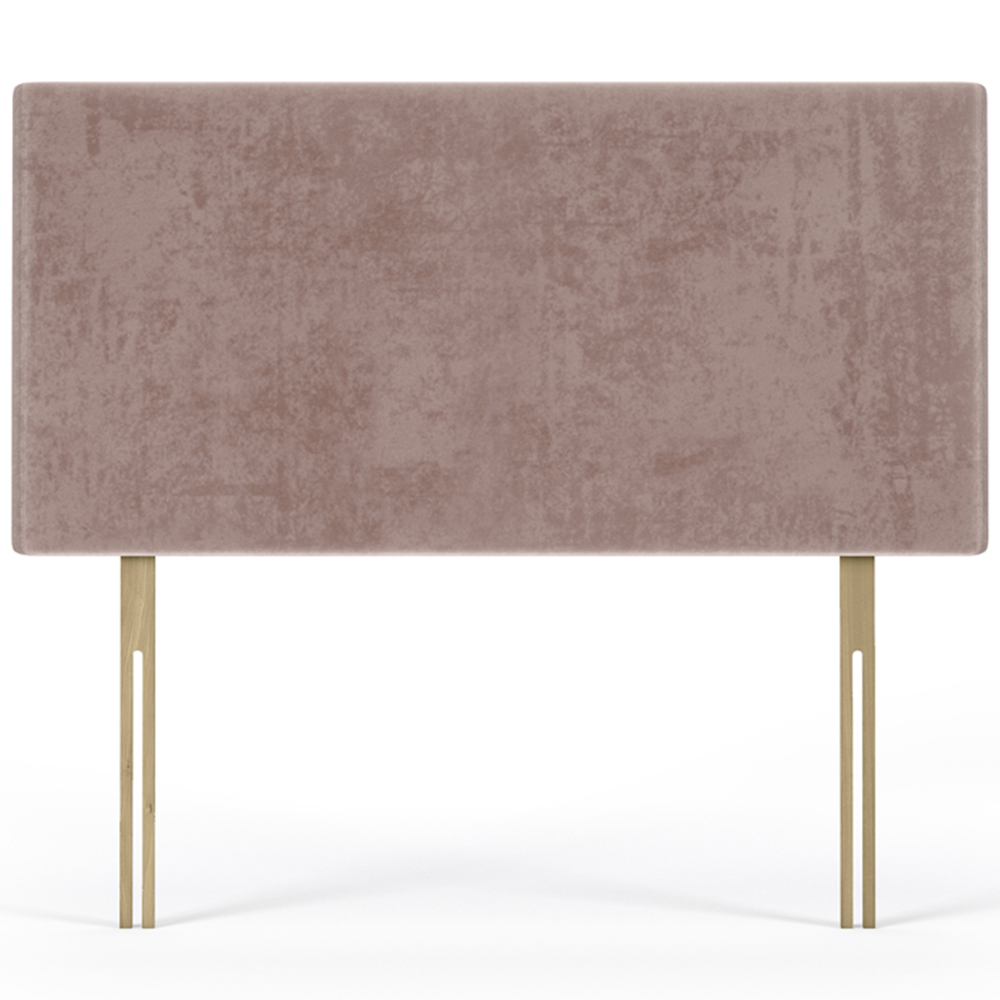 Bedmaster Small Double Mink Naples Velvet Valencia Plain Headboard Image 2
