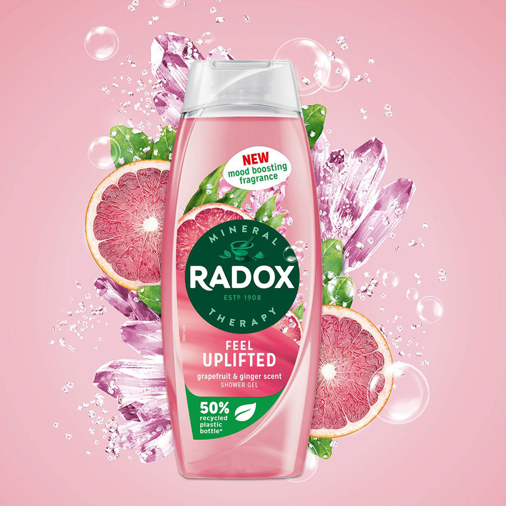 Radox Feel Uplifted Grapefruit and Ginger Scent Shower Gel 450ml 6 Pack Image 5