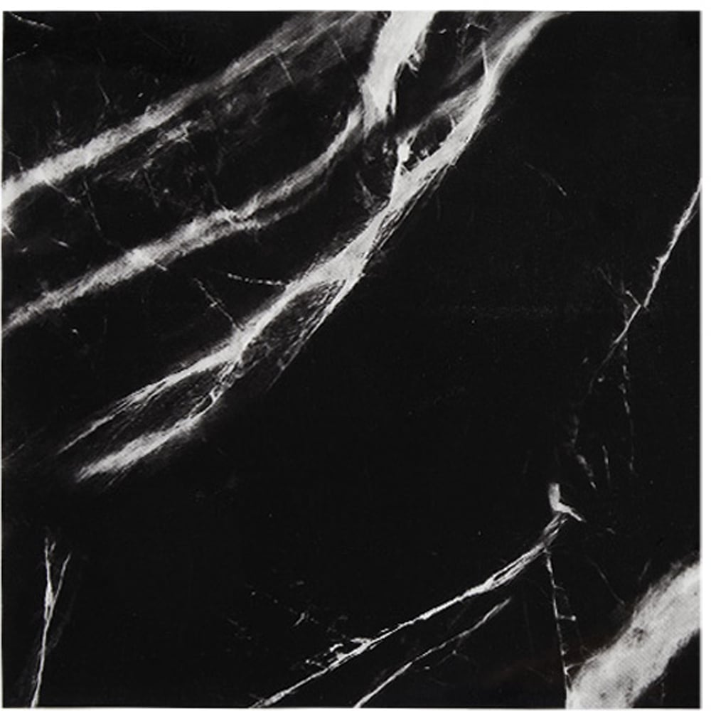 Living and Home Marble Patterned Black and White PVC Self Adhesive Wall Sticker 10 Pack Image 7