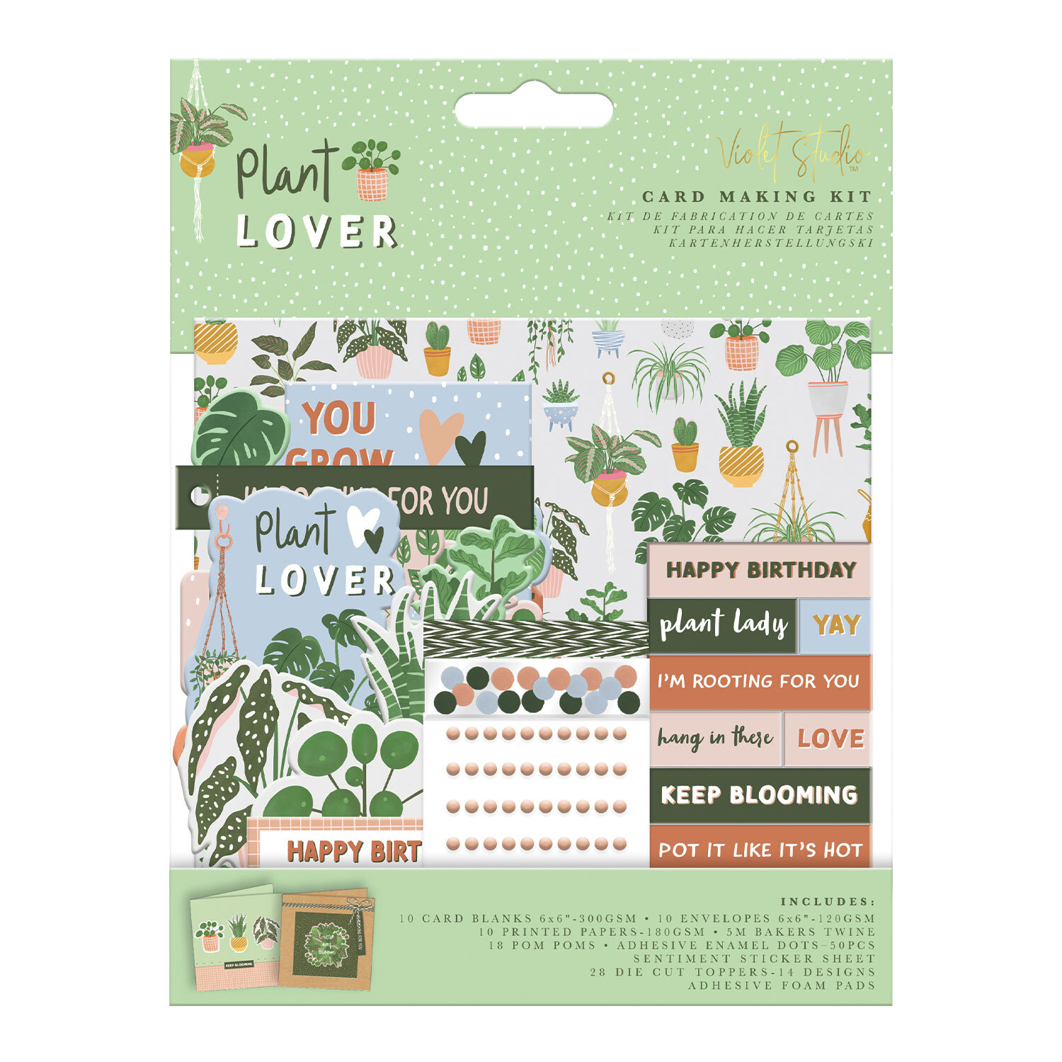 Violet Studio Plant Lover Card Making Kit Image 1