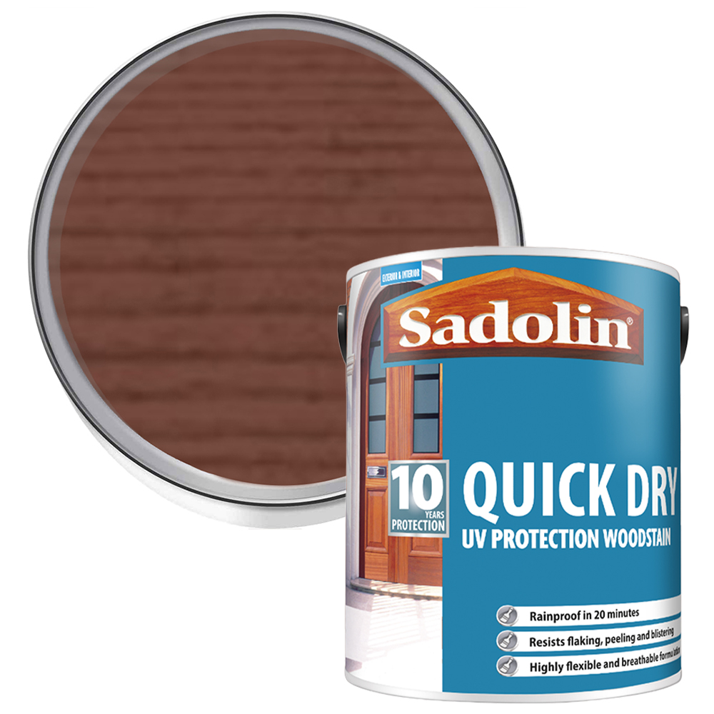 Sadolin Quick Dry 10 Year Teak Woodstain 5L Image 1
