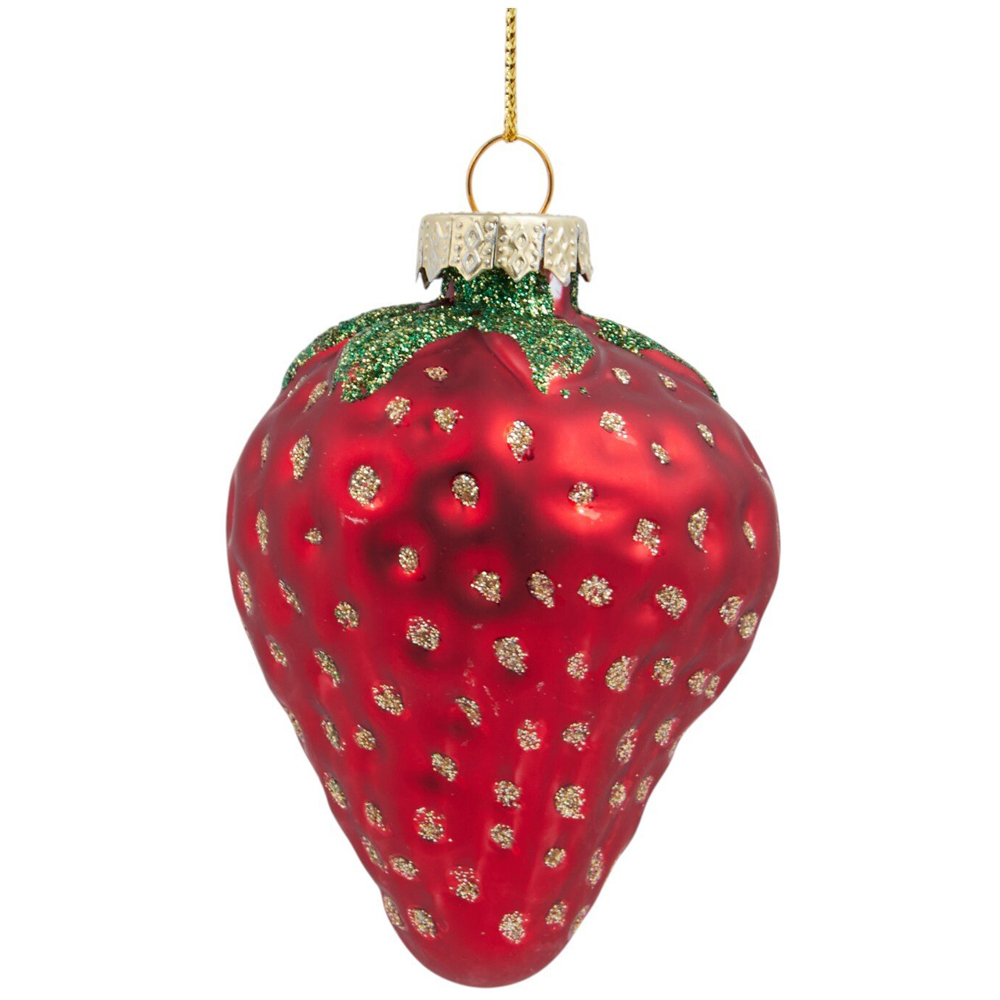 Set of 3 Strawberries Hanging Decoration Image 2