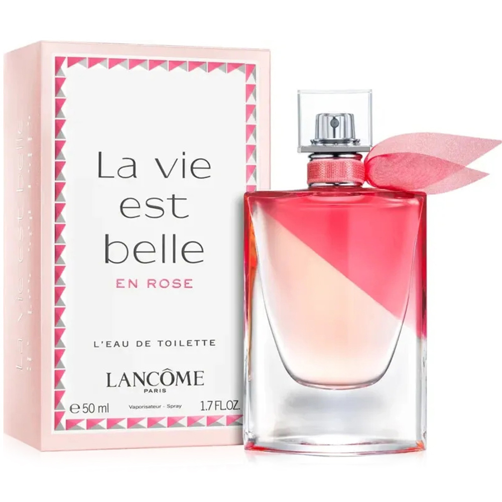 Lancome La Vie Est Belle En Rose For Her Eau De Toilette 50ml Spray Image 1