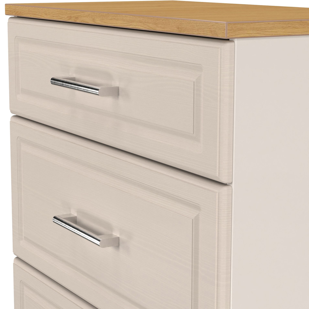 Crowndale Kent 3 Drawer Kashmir Ash and Modern Oak Deep Chest of Drawers Ready Assembled Image 5