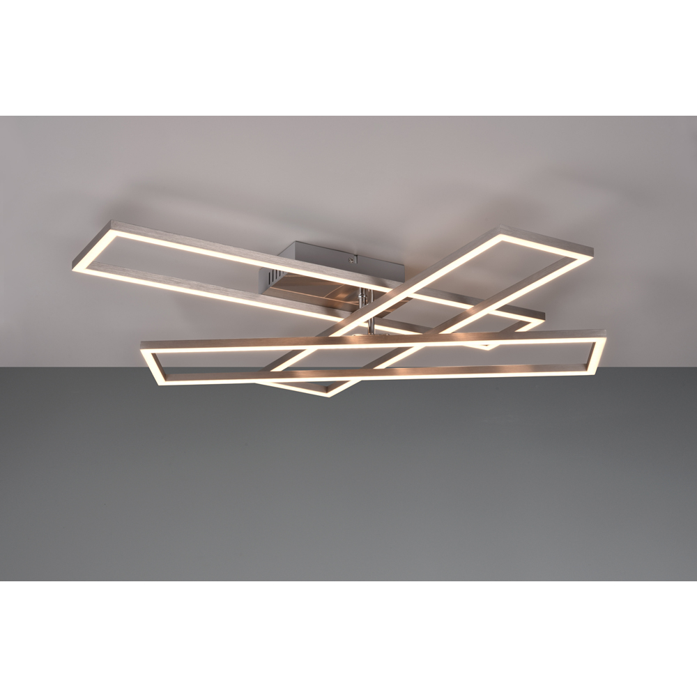 TRIO Corso Matt Nickel LED Ceiling Light Image 2
