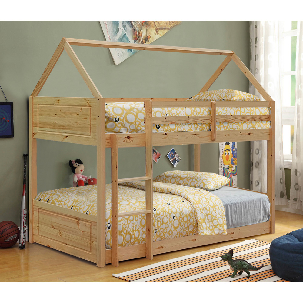 Brooklyn Single Natural House Style Bunk Bed Image 3