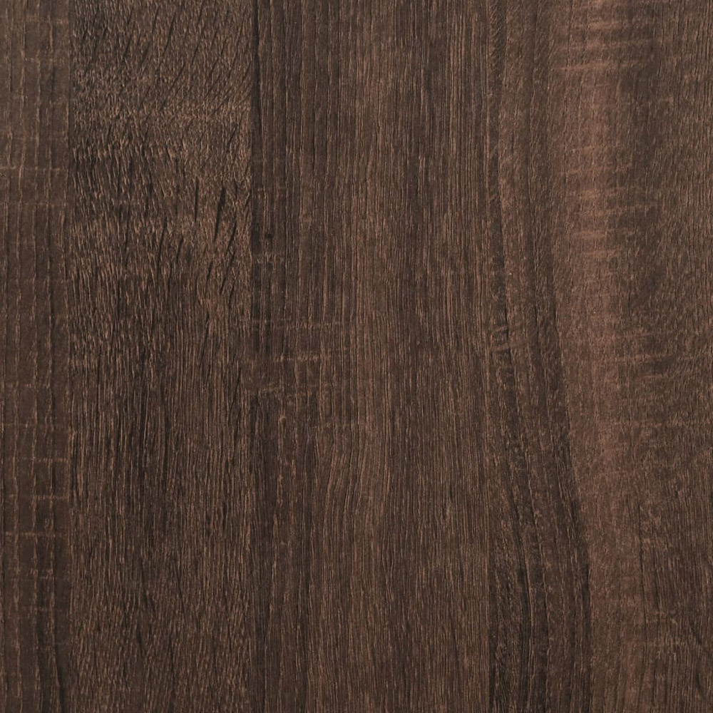 vidaXL 2 Door 2 Drawer Brown Oak Sideboard Image 8