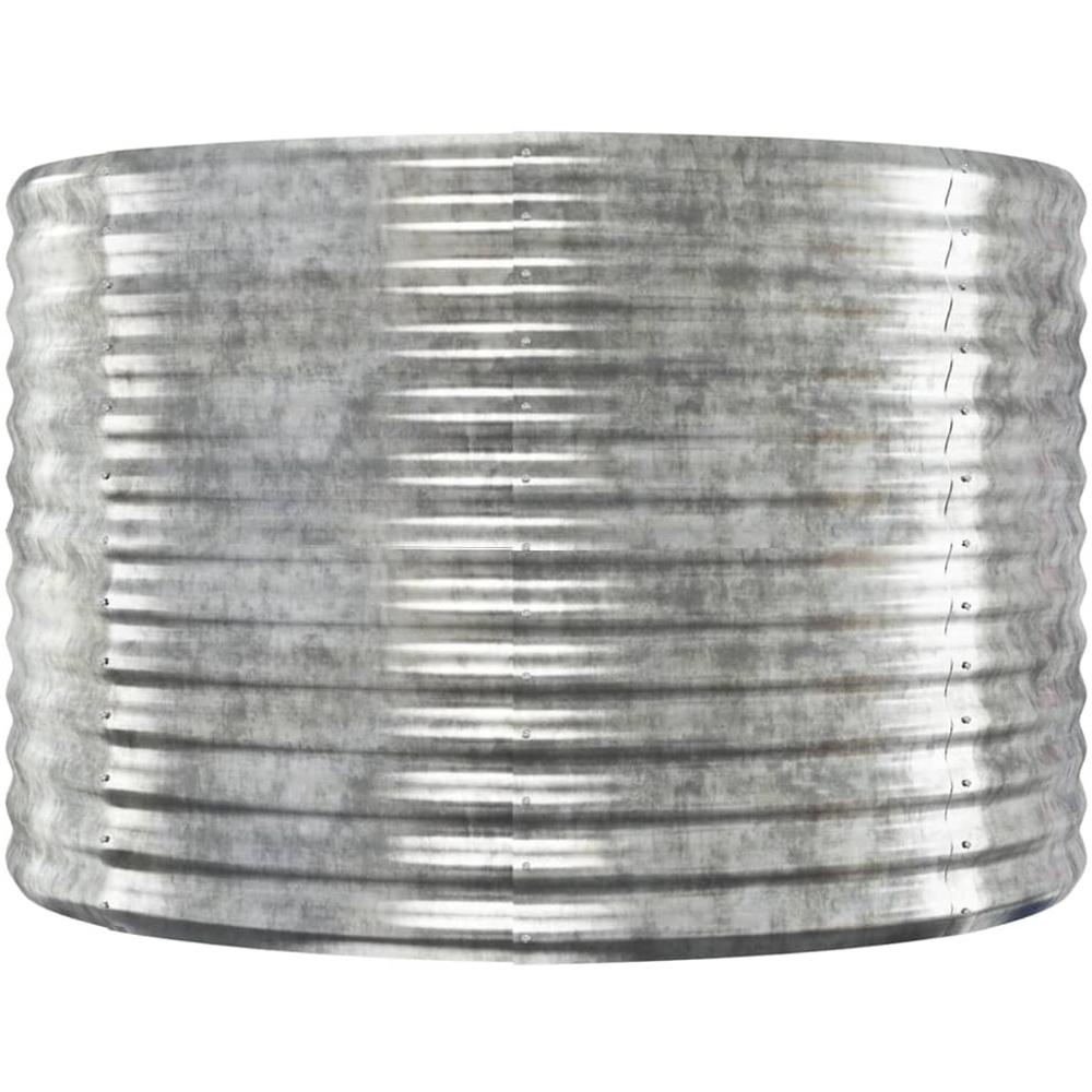 vidaXL Silver Galvanised Steel Garden Raised Bed 396 x 100 x 68cm Image 3