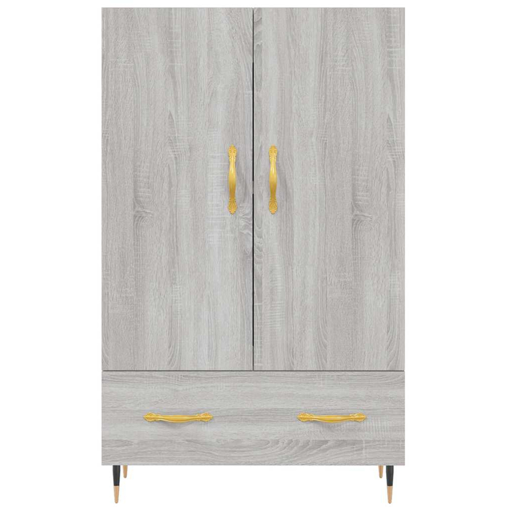 vidaXL 2 Door Single Drawer Grey Sonoma Highboard Image 6