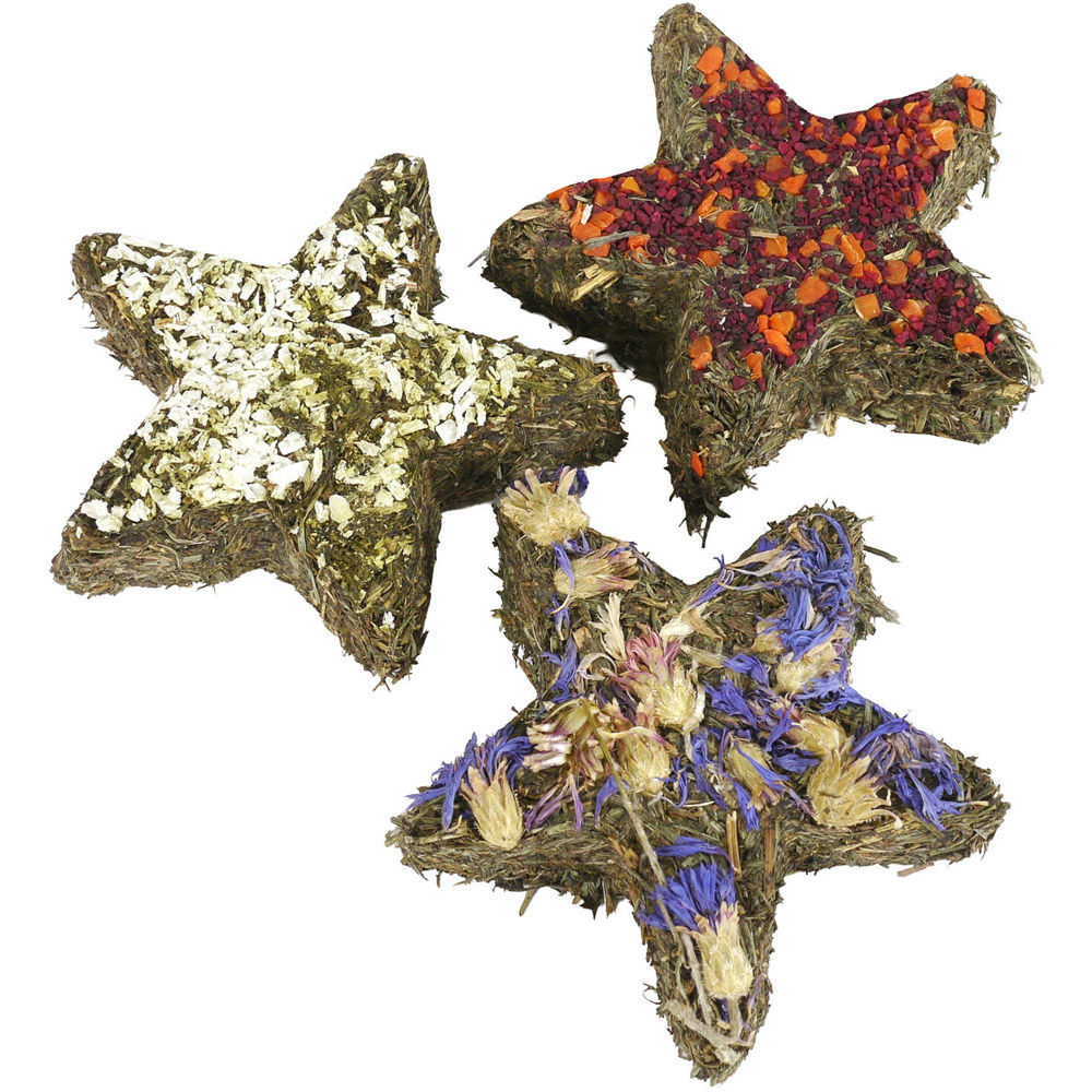 Natural Herb n Hay Stars Trio Treats Image 2