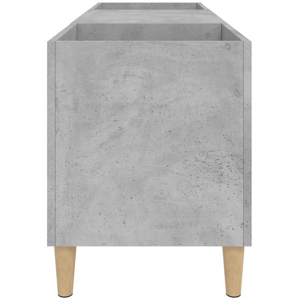 vidaXL 2 Shelf Concrete Grey Record Cabinet Image 3