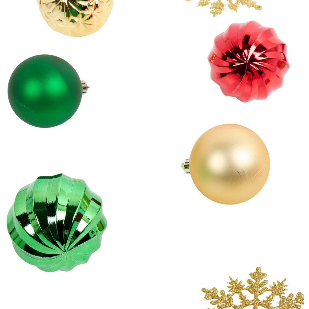 Pack of 80 Timeless Christmas Baubles Image 4