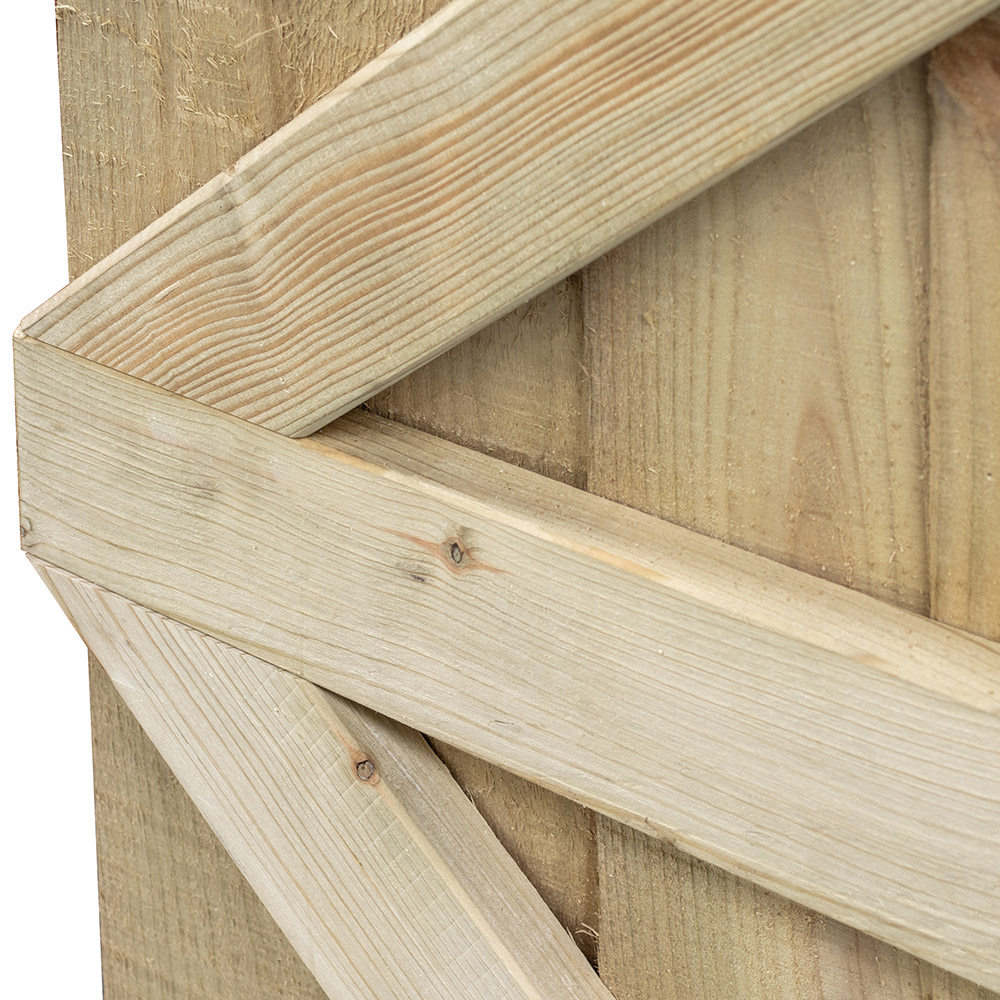 Rowlinson Featheredge Arch Top Wooden Gate Image 6