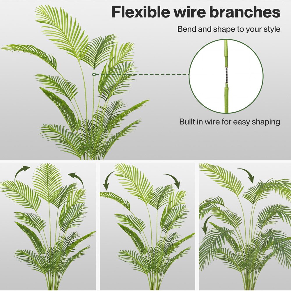 Levede Palm Artificial Tree in Pot 6ft Image 5