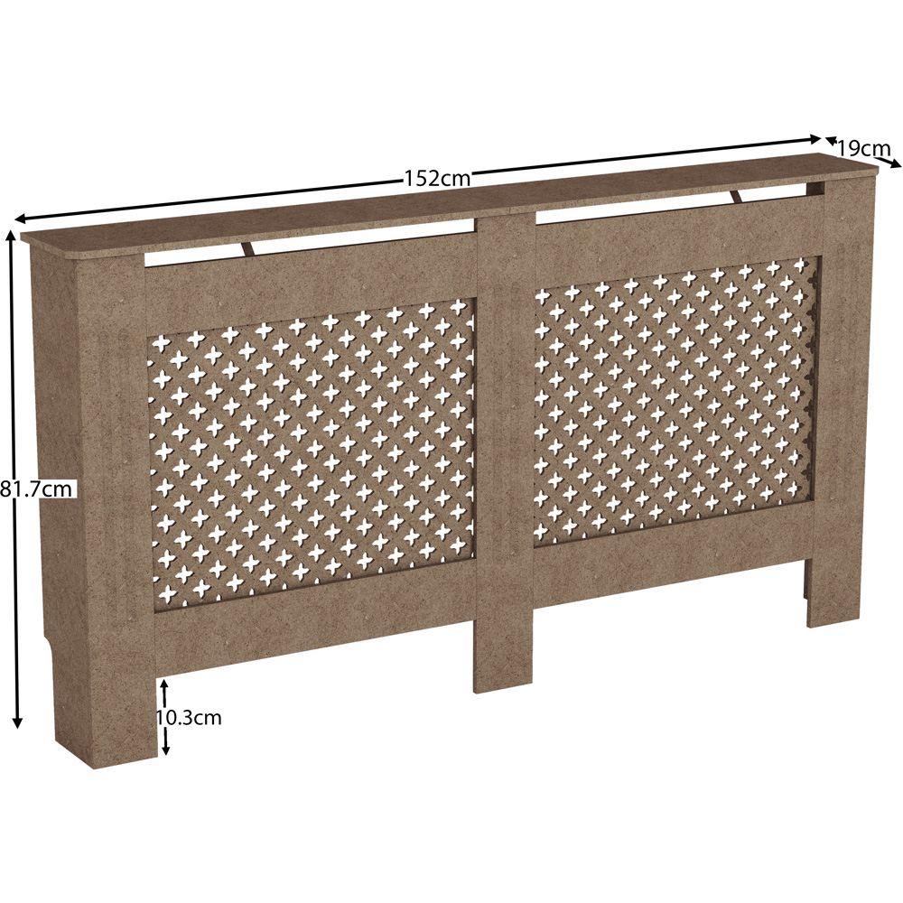 VIDA DESIGNS Oxford Unfinished Radiator Cover Large Image 7