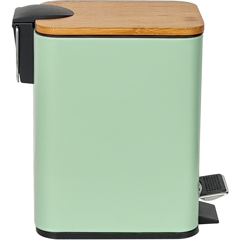 Bamboo Pedal Bin Sage Green Image 4