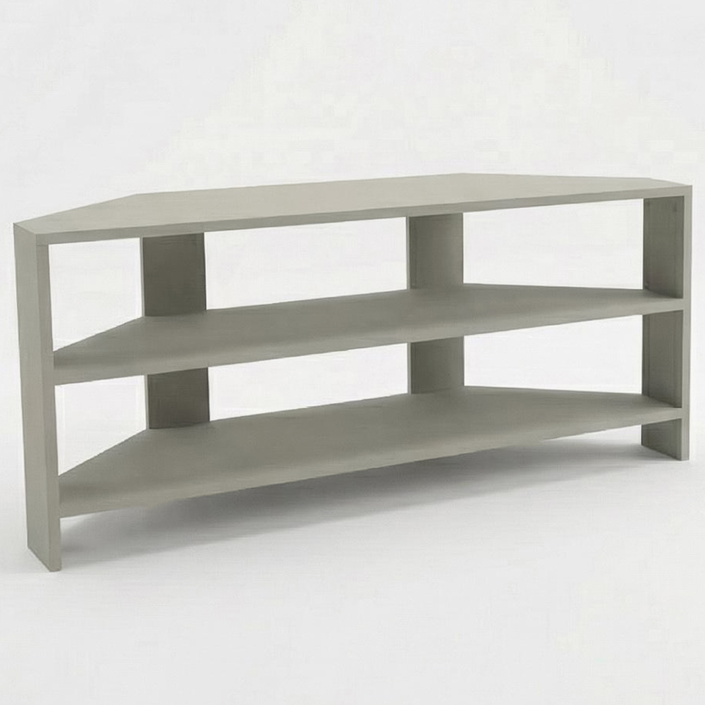 FWStyle Promo 2 Shelf Sage Green Corner TV Unit Image 2