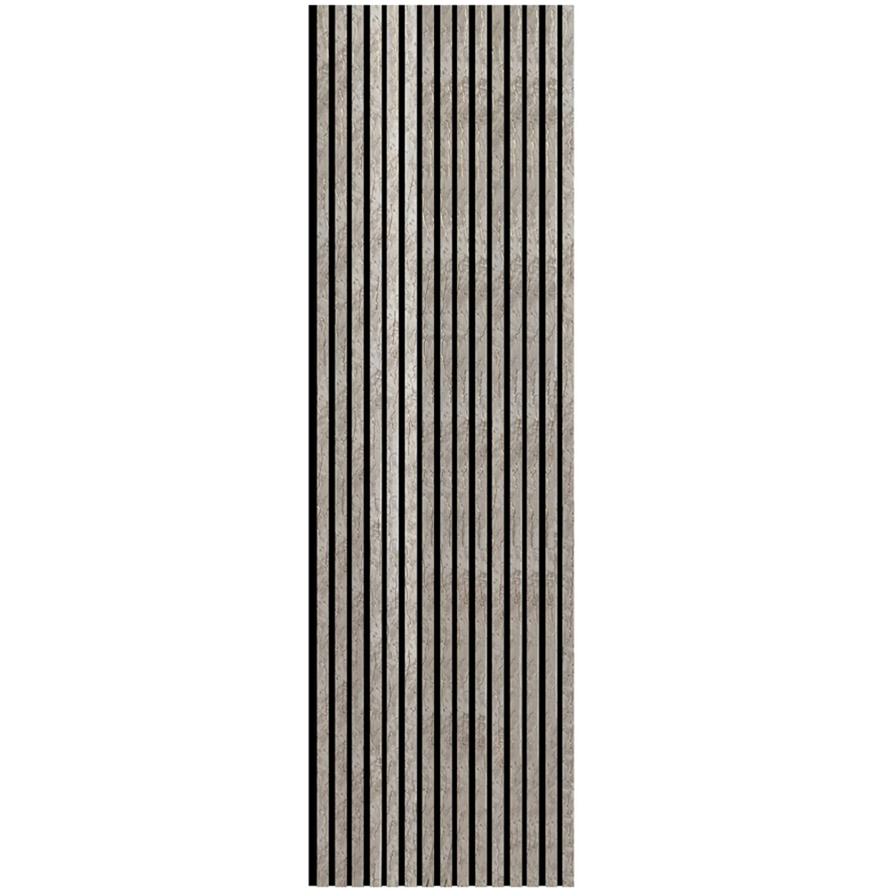 Britwall Black and Gold Vein Linear Acoustic Slat Wall Panel 2400 x 600 x 21mm 2 Pack Image 2