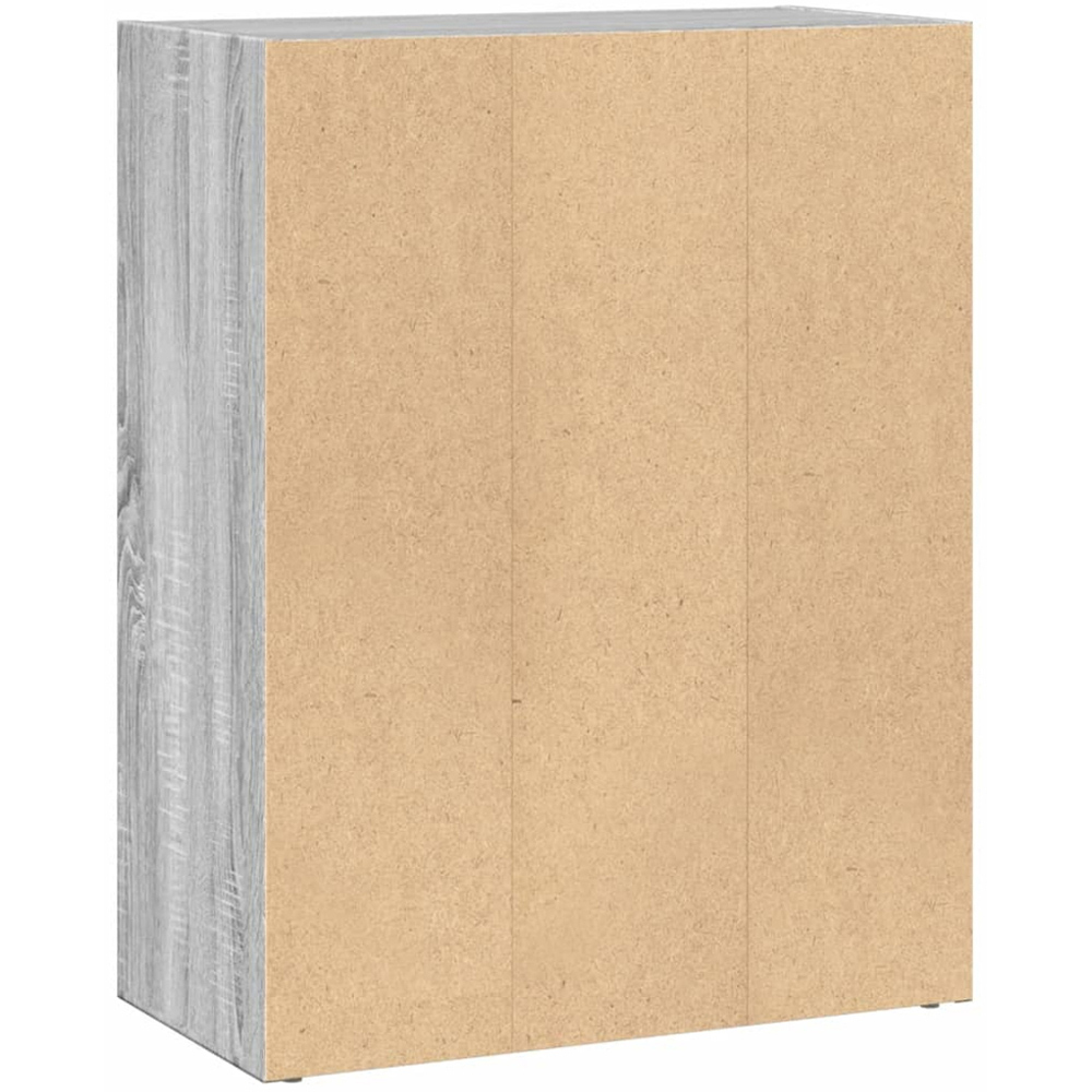 vidaXL 2 Shelf Grey Sonoma Bookcase Image 5