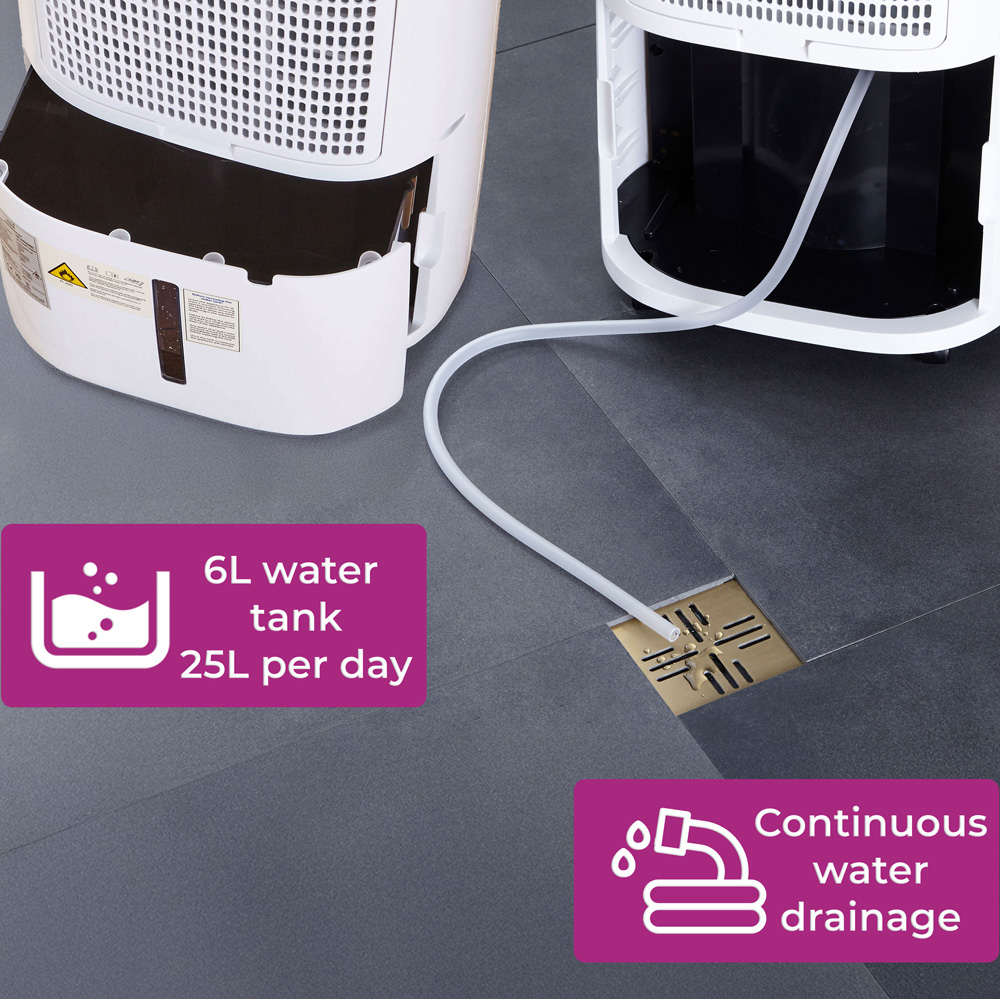 Neo White LED Digital Display Dehumidifier 25L Image 9