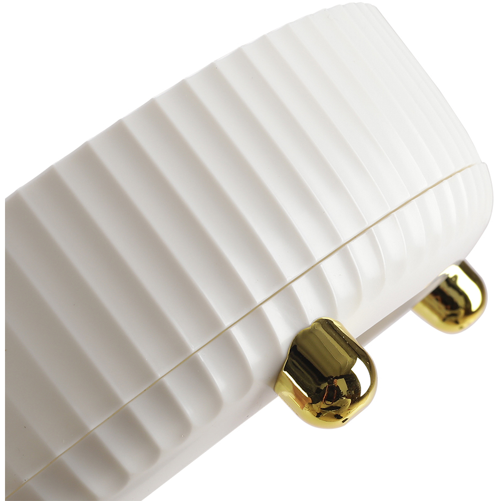 Living and Home White Round Rotatable Storage Organiser Image 5