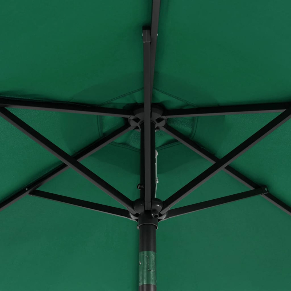 vidaXL Green Garden Parasol with Steel Pole 2.25m Image 6