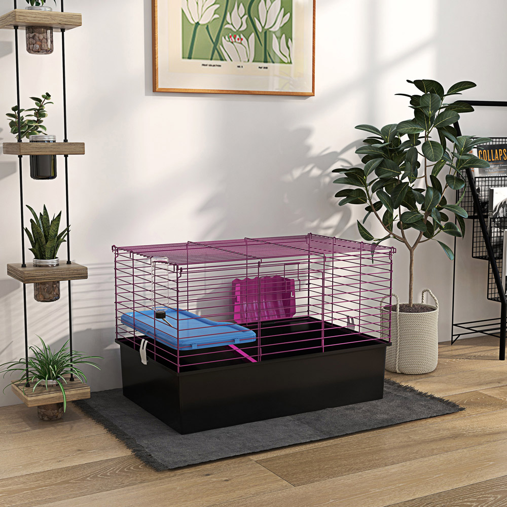 PawHut Black Small Animal Cage 47 x 46 x 71cm Image 2