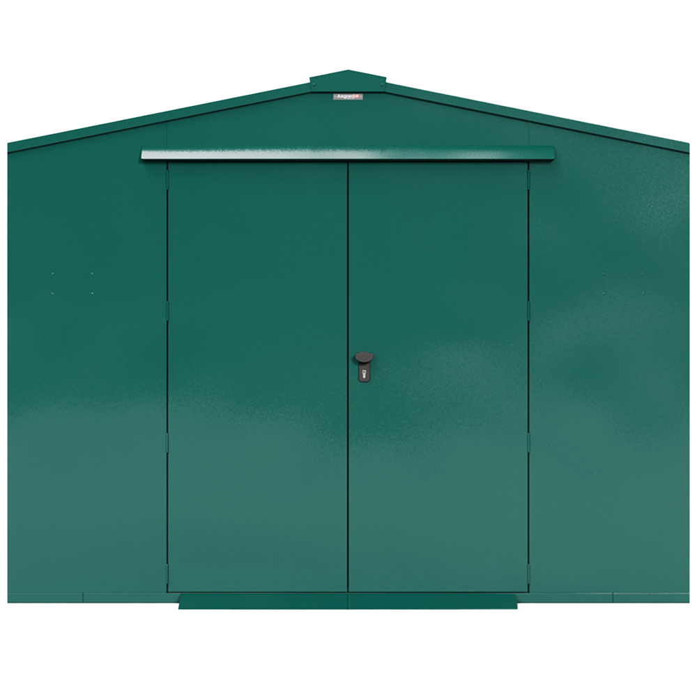 Asgard Garrison Secured by Design 10 x 18ft Green Metal Workshop Shed with Floor and 5 Point Locking Image 3