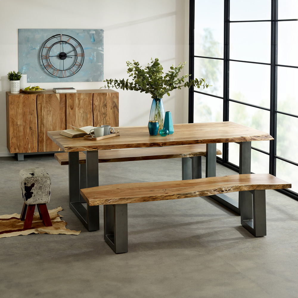 Brooklyn Barima 6 Seater Wooden Dining Table Image 6