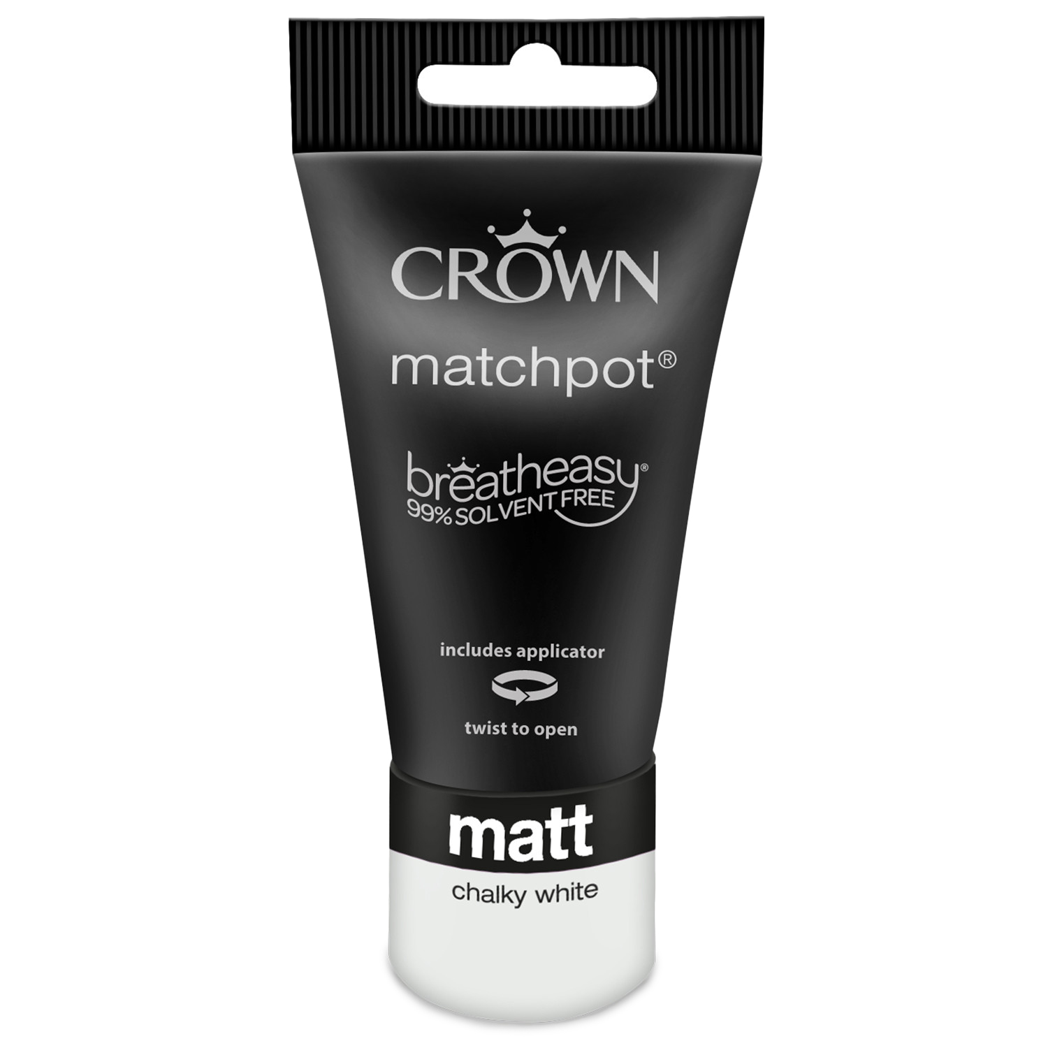 Crown Breatheasy Chalky White Matt Emulsion Tester 40ml Image