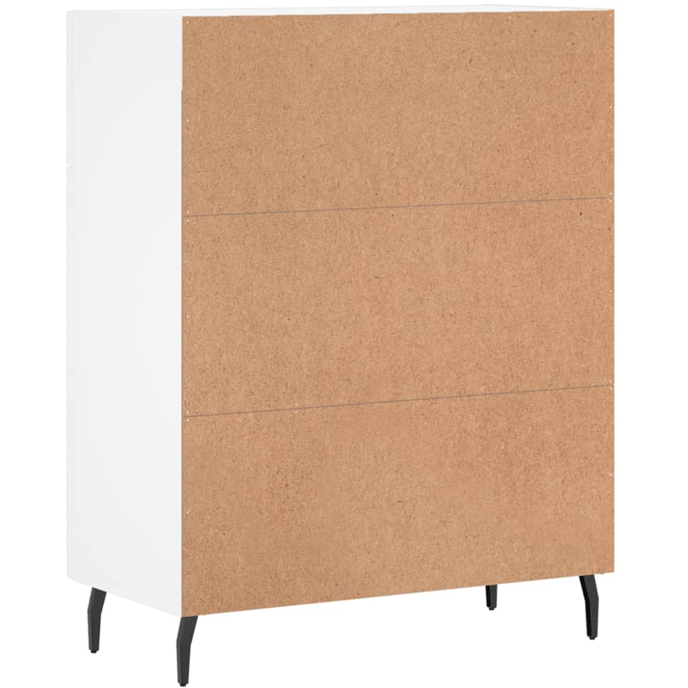 vidaXL 2 Door 2 Drawer White Sideboard Image 8
