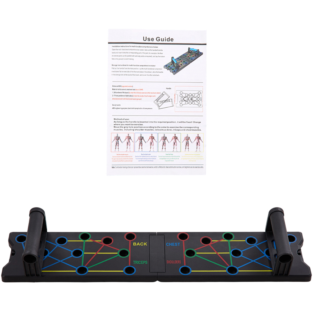 H&O Direct 15-in-1 Black Multi-Function Foldable Push Up Board Image 2