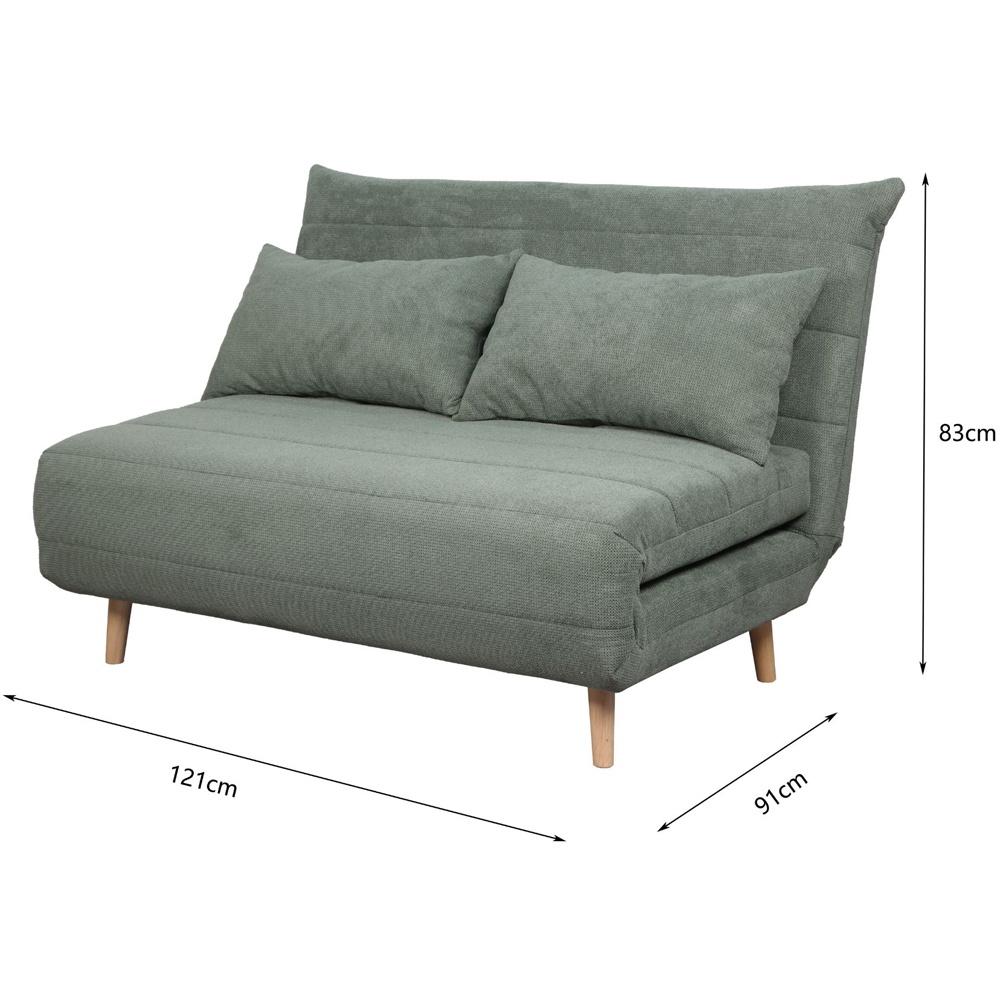 Home Source Lorena Double Green Sofa Bed Image 9