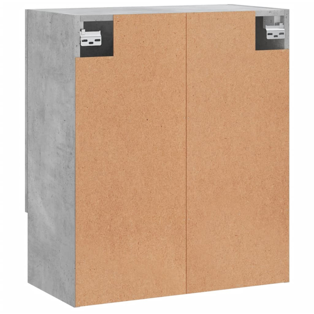 vidaXL 2 Door Single Shelf Concrete Grey Wall Cabinet Image 8