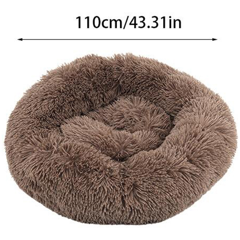H&O Direct Brown Donut Dog Bed Image 4