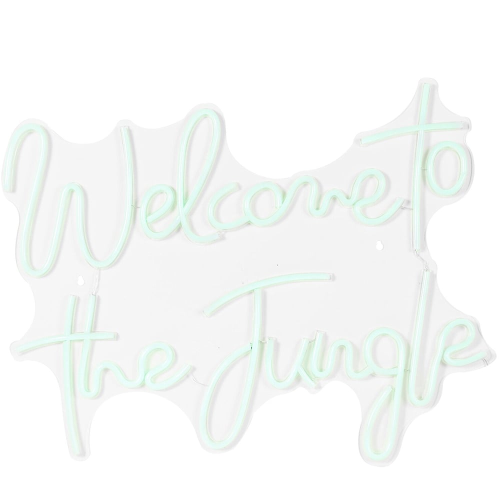 Welcome to the Jungle Neon Sign - White Image 3