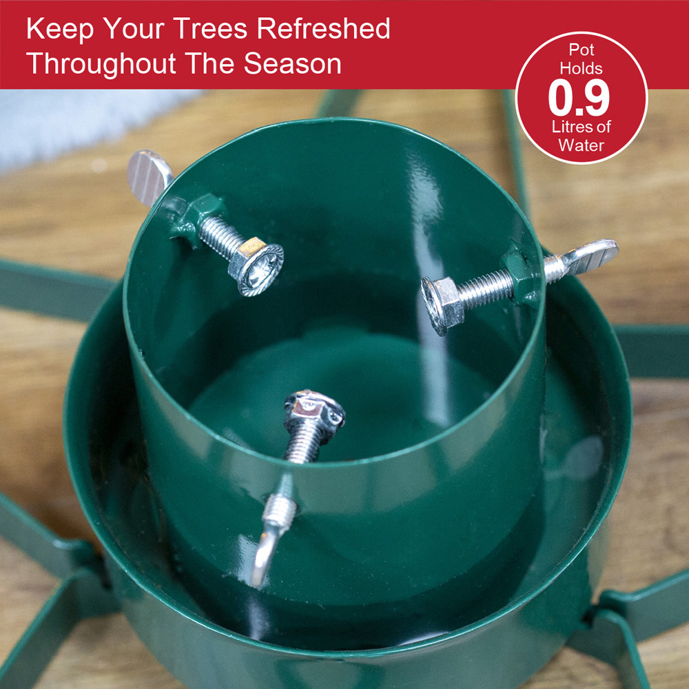 The Christmas Workshop Green Star Christmas Tree Stand Image 5