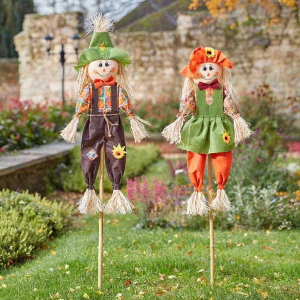 Garden Mile Garden Scarecrow Decoration Set 120cm 2 Pack Image 3