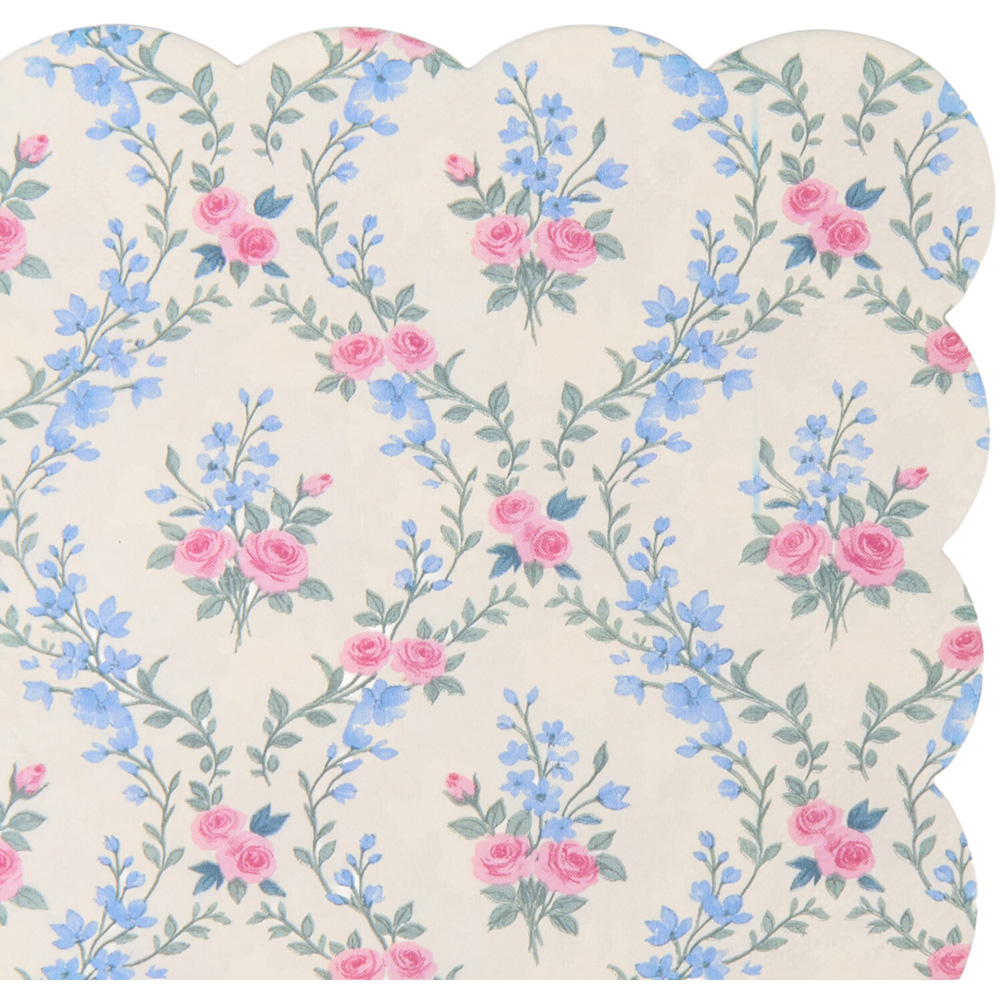 Pack of 20 Modern Floral Napkins Image 8