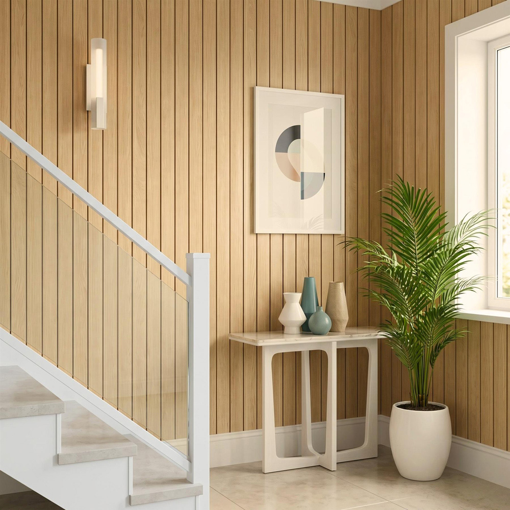 Walplus Sandy Wood Grain Texture Wall Sticker 260 x 40cm Image 1
