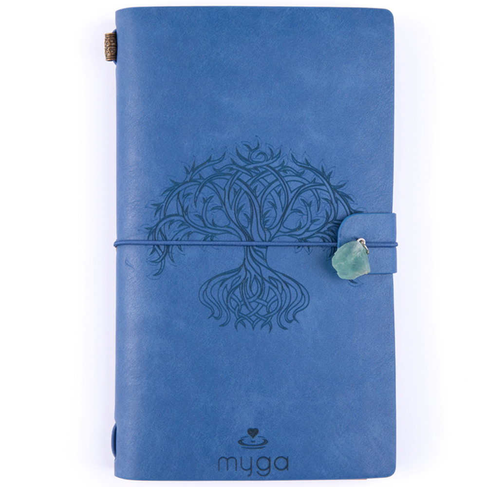 Myga Blue Tree Of Life Crystal Notebook Image 1
