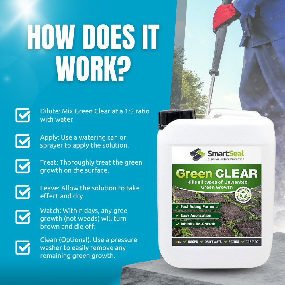 SmartSeal Green Clear Green Growth and Algae Remover 25L Image 8