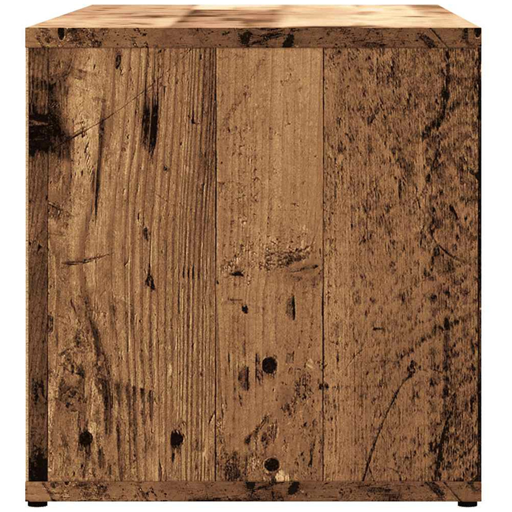 vidaXL Single Door 2 Drawer Old Wood TV Cabinet Image 5