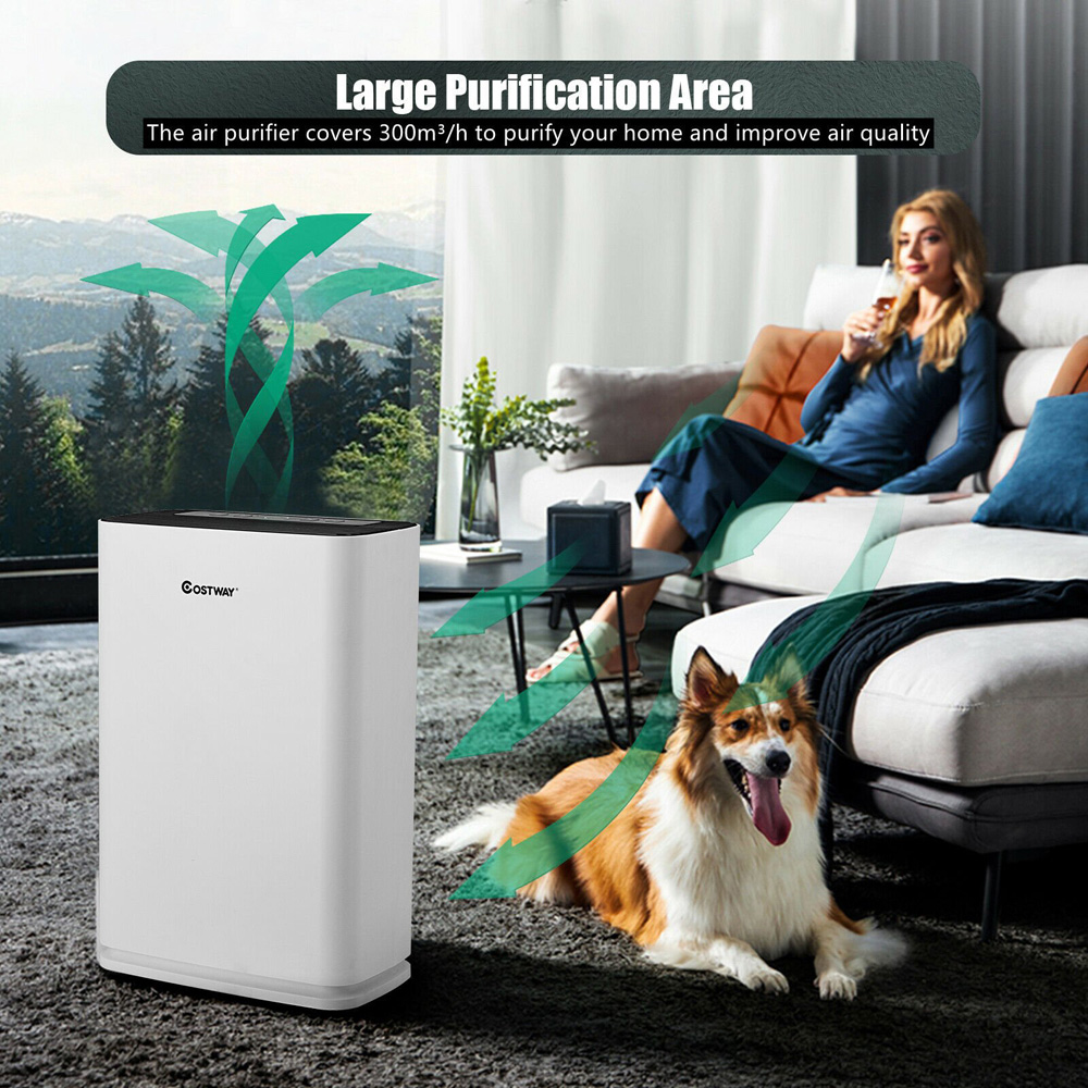 Costway 4 Layers Purification Air Purifier and Replaceable Filter Image 5