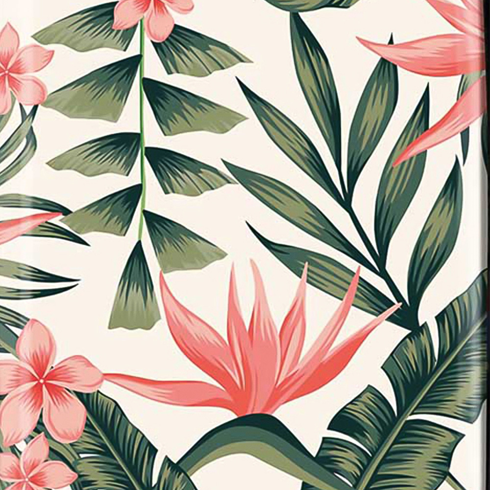 Warren Reed Designer Cabin Dark Tropical Green Leaves Suitcase Image 3