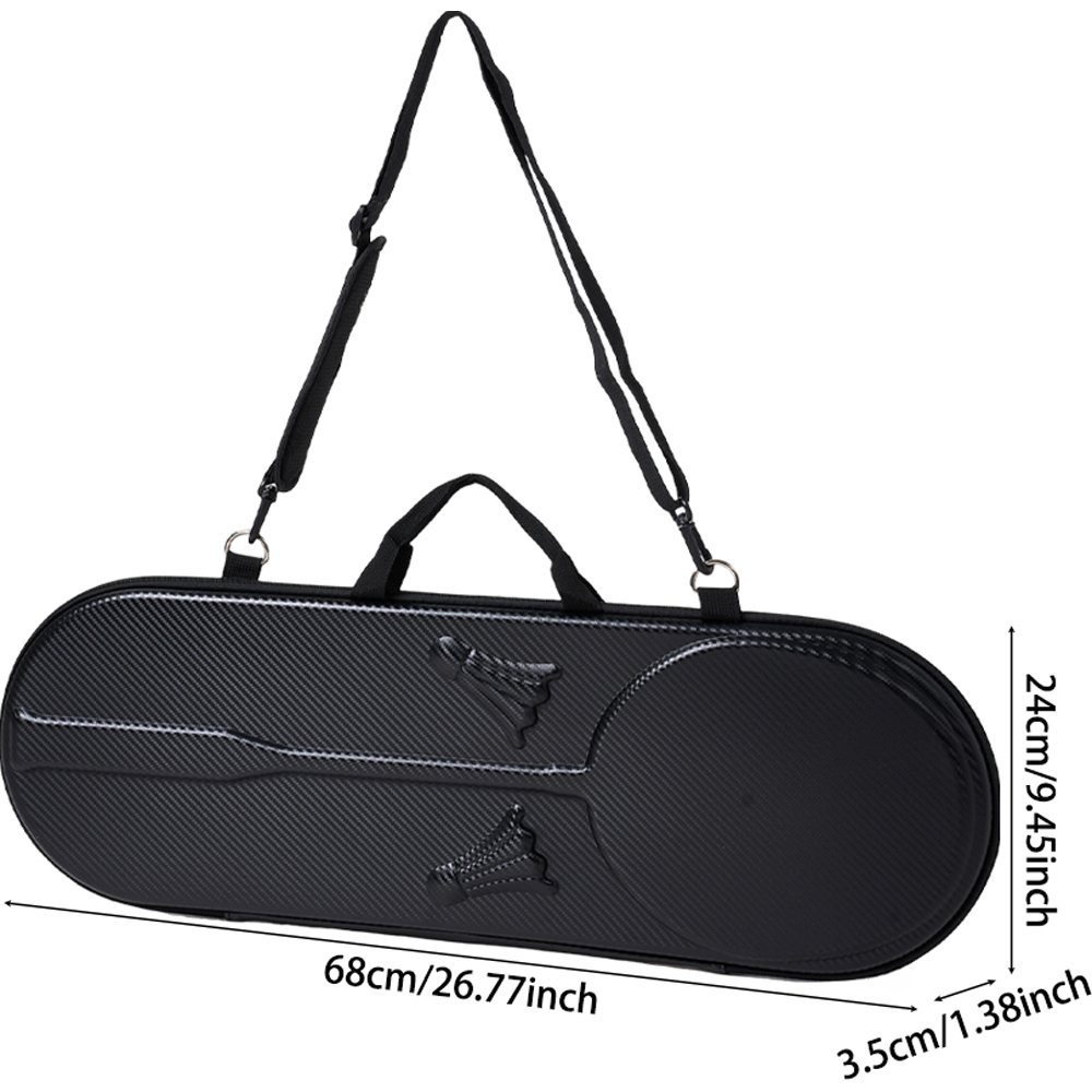 H&O Direct Black Badminton Racquet Bag with Shoulder Strap Image 6