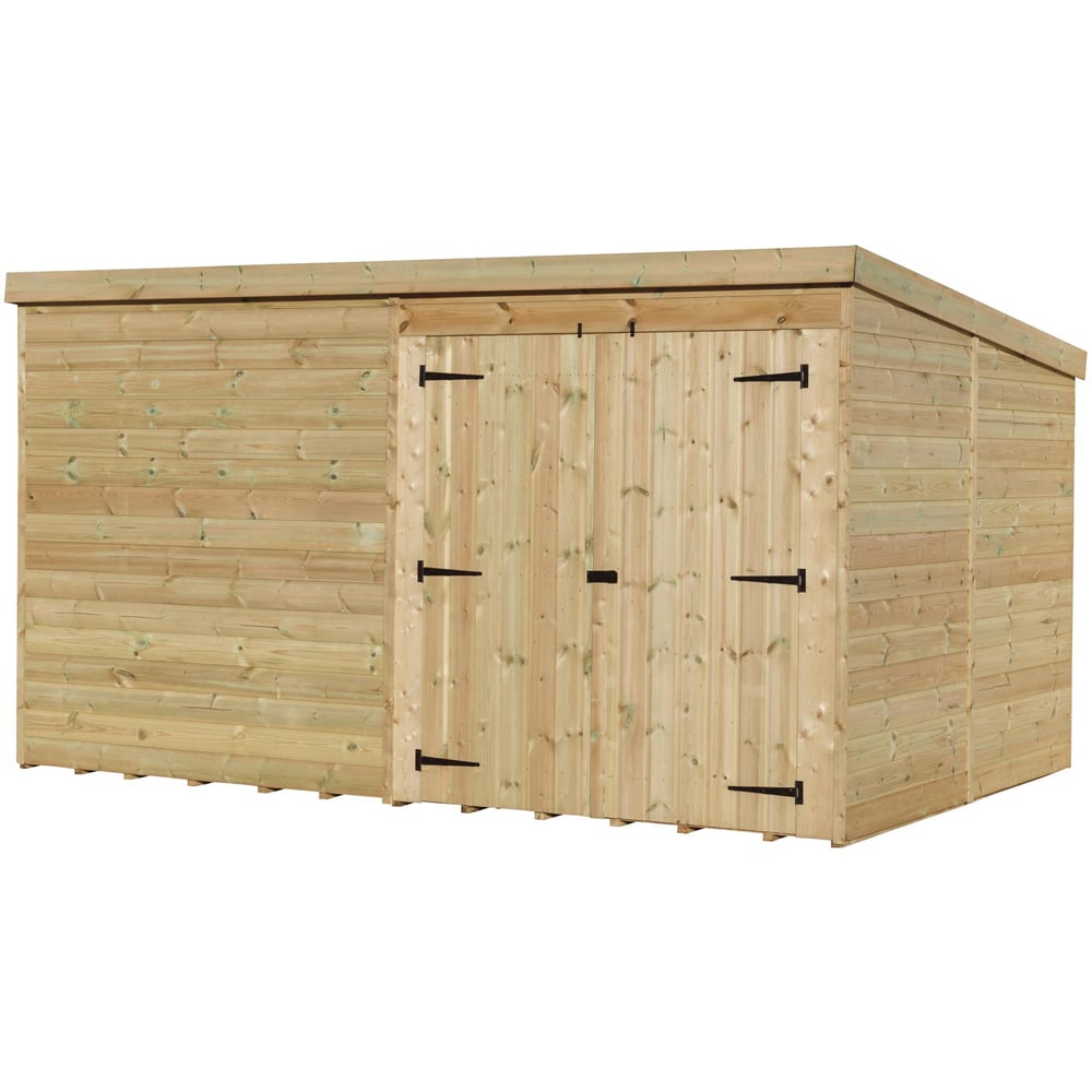 Empire Sheds 4000 9 x 8ft Double Door Tongue and Groove Pent Garden Shed Image 1
