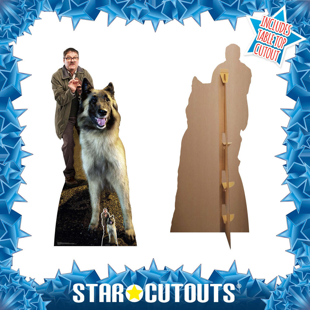 Star Cutouts Jim Mark Heap and Wilson Dog Good Boy Cardboard Cutout 6.4ft Image 4