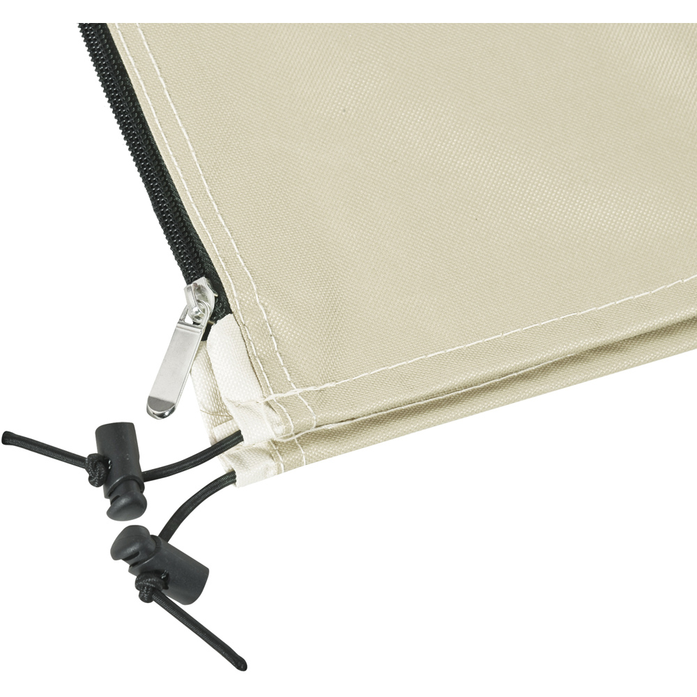 Outsunny White Deluxe Outdoor Parasol Cover Image 3